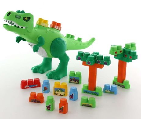 Набор Polesie "Динозавр" + конструктор (30 элементов) в коробке (67807)
