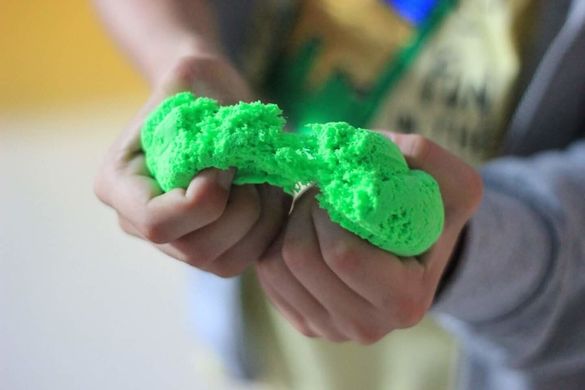 Воздушный пластилин Genio Kids-Art для детской лепки Dream Makers Art Fluffy (Флаффи) зелёный (TA1500-4)