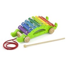 Іграшка-каталка Viga Toy "Крокодил" (50342)