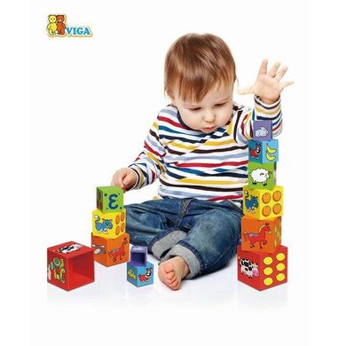 Набор кубиков Viga Toys "Пирамидка" (59461)
