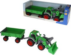 Игрушка Polesie "Фермер-техник", трактор-погрузчик с прицепом (в коробке) (37770)